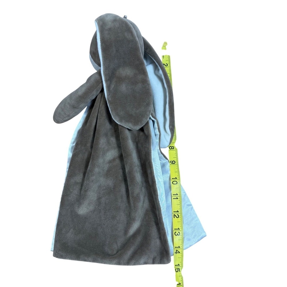 Bunnies By The Bay Bunny Nibble Buddy Blanket‎ Brown Lovey Security Plush 104456 - Picture 9 of 9